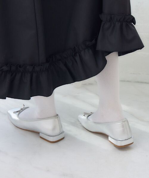 RETRO GIRL（レトロガール）の「アソートバレエパンプス（パンプス・レディース・ブラック系その他/ブラック/シルバー・MEDIUM/LARGE）」の7枚目の写真