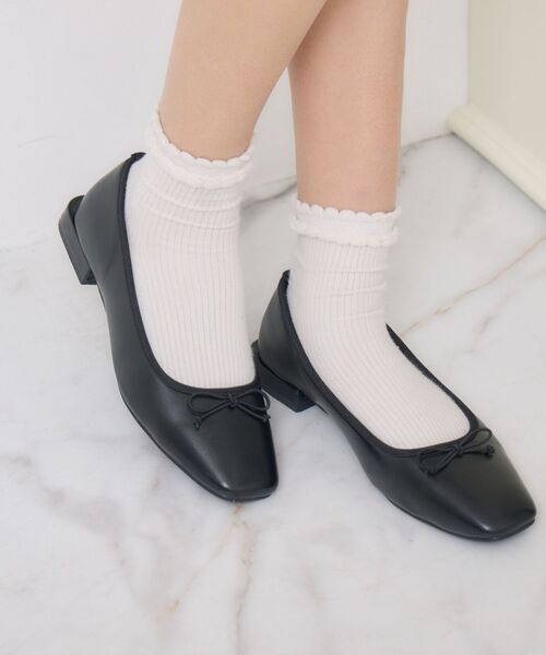 RETRO GIRL（レトロガール）の「アソートバレエパンプス（パンプス・レディース・ブラック系その他/ブラック/シルバー・MEDIUM/LARGE）」の9枚目の写真