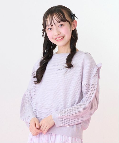 セール】ラメメッシュニット＆半袖Tシャツセット（ニット