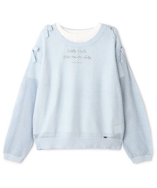 希少 mezzo piano メゾピアノ メッシュ編み ニット トップス 平成 希少 mezzo piano メゾピアノ メッシュ編み ニット トップス