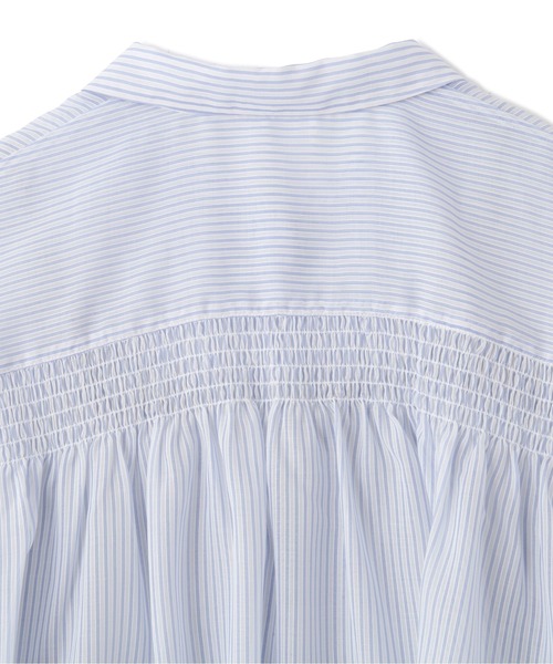 JILL by JILLSTUART◆23SS/2WAYシアーシャツ/長袖シャツ/FREE/ポリエステル/BEG/125-3110017 JILL by STUART ブラウス シャツ シアーストライプボウタイ