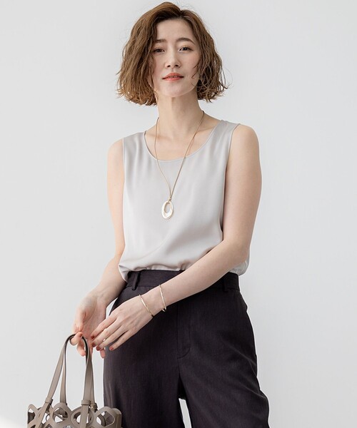 Oggi5月号掲載】ミスティサテン タンクトップ（タンクトップ）｜23区