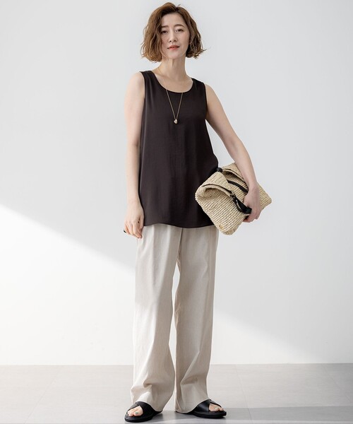 Oggi5月号掲載】ミスティサテン タンクトップ（タンクトップ）｜23区