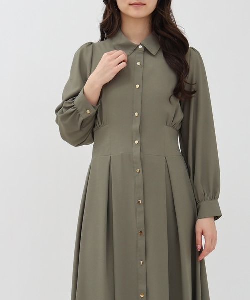 TRUDEA（トルディア）の「コルセットシャツワンピース（ワンピース・レディース・グレー/カーキ・SMALL/MEDIUM/LARGE）」の7枚目の写真