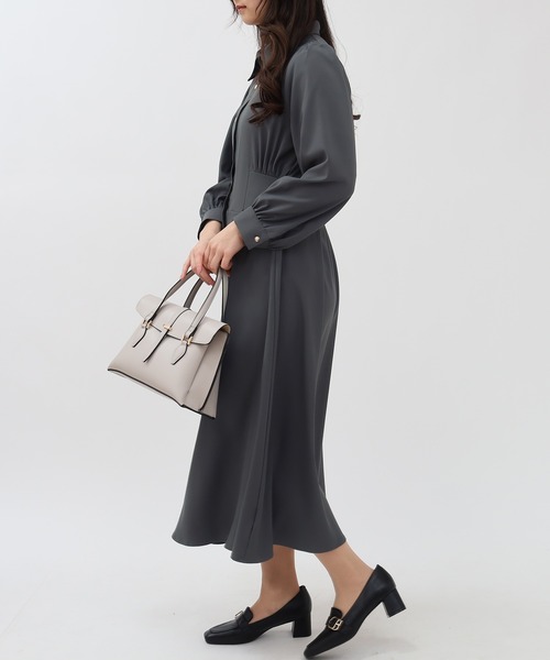 TRUDEA（トルディア）の「コルセットシャツワンピース（ワンピース・レディース・グレー/カーキ・SMALL/MEDIUM/LARGE）」の11枚目の写真