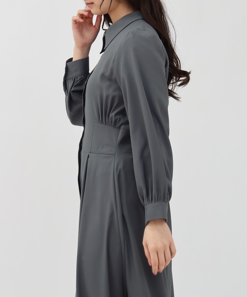 TRUDEA（トルディア）の「コルセットシャツワンピース（ワンピース・レディース・グレー/カーキ・SMALL/MEDIUM/LARGE）」の15枚目の写真