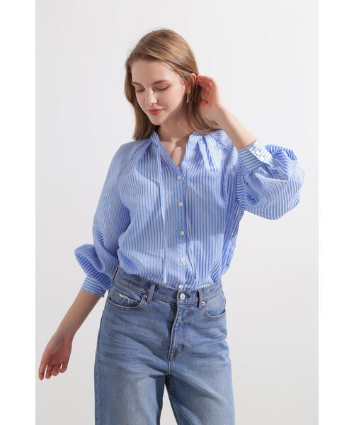 Pinky&Dianneシアーストライプブラウス PINKY&DIANNE｜◇シアーストライプブラウス | Rakuten Fashion
