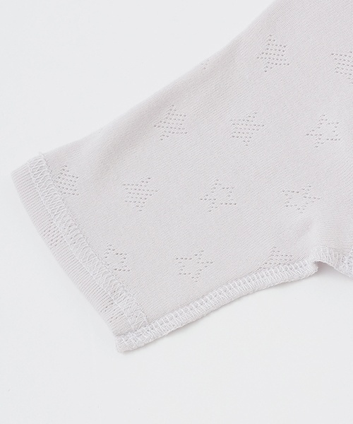 petit main（プティマイン）の「【弱酸性】7分袖2WAYオール（ロンパース・キッズ・ライトカーキ/ブルーグレー/サーモンピンク/ラベンダー・50-70cm）」の14枚目の写真