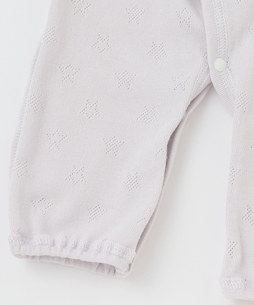 petit main（プティマイン）の「【弱酸性】7分袖2WAYオール（ロンパース・キッズ・ライトカーキ/ブルーグレー/サーモンピンク/ラベンダー・50-70cm）」の10枚目の写真