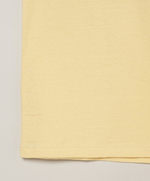three dots(スリードッツ)の「オーガニック リサイクルコットン Tシャツ(Tシャツ/カットソー・メンズ・ネイビー/ホワイト/ホワイト系その他7・L/M/S)」の8枚目の写真