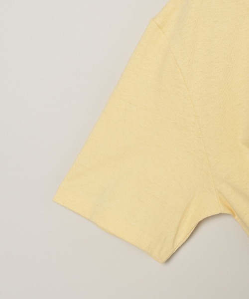 three dots(スリードッツ)の「オーガニック リサイクルコットン Tシャツ(Tシャツ/カットソー・メンズ・ネイビー/ホワイト/ホワイト系その他7・L/M/S)」の7枚目の写真