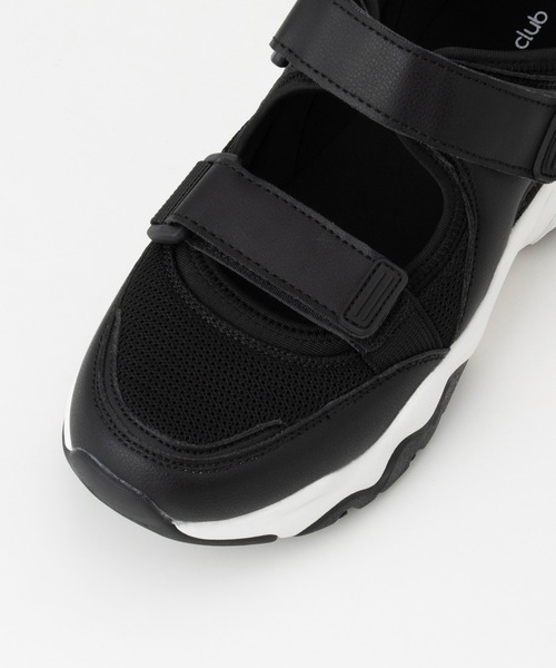 Honeys（ハニーズ）の「スニーカーサンダル（サンダル・レディース・ブラック/ブラック×ホワイト・L/LL/M/S）」の19枚目の写真