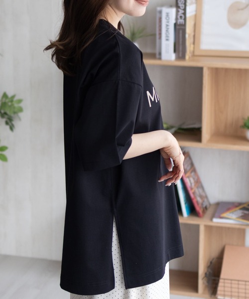 HusHusH（ハッシュアッシュ）の「HusHusH ロゴプリントチュニック（Tシャツ/カットソー・レディース・ブラック/オフホワイト/ベージュ・L/M）」の12枚目の写真