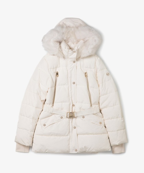 大人もOK☆【Michael Kors】ベルト付き パファー ジャケット セール】ベルテッド フォー ジップ パファージャケット（その他