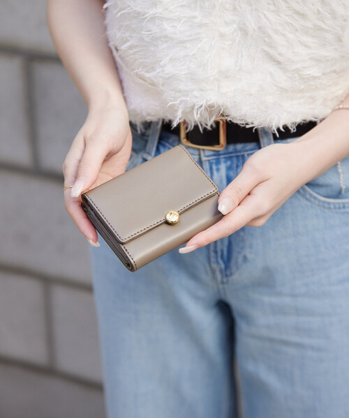 gemeil ミニマルウォレット グレイッシュベージュ gemeil｜ミニマルウォレット(SO-411) | Rakuten Fashion(楽天