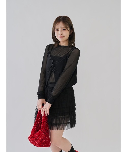 alice auaaシースルー長袖トップス alice auaaシースルー長袖トップス