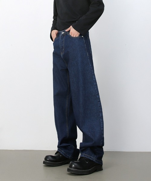 CORPUS TOKYO(コーパス トーキョー)の「ワイドテーバードデニム(デニムパンツ・メンズ・インディゴブルー/ダークブルー/ブルー/ブラック・1/2/3/4)」の17枚目の写真