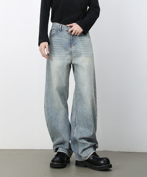 CORPUS TOKYO(コーパス トーキョー)の「ワイドテーバードデニム(デニムパンツ・メンズ・インディゴブルー/ダークブルー/ブルー/ブラック・1/2/3/4)」の19枚目の写真