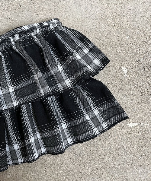 セール】【レイヤードコーデに最適！】 フリル カンカン チェック