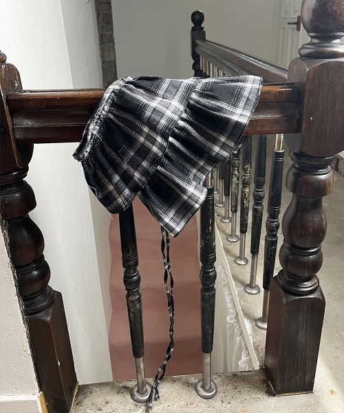 セール】【レイヤードコーデに最適！】 フリル カンカン チェック