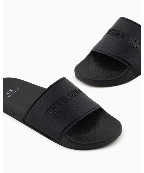 ARMANI EXCHANGE サンダル ブラック A|Xロゴ レディース ARMANI EXCHANGE サンダル 「A|X アルマーニ エクスチェンジ」AX