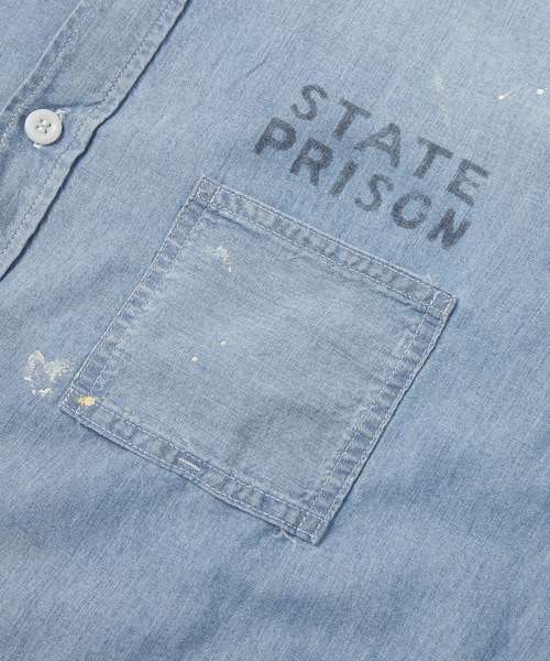 BOW WOW（バウワウ）の「STATE PRISON CHAM BRAY SHIRTS（シャツ/ブラウス・メンズ・インディゴブルー・XL/L）」の3枚目の写真