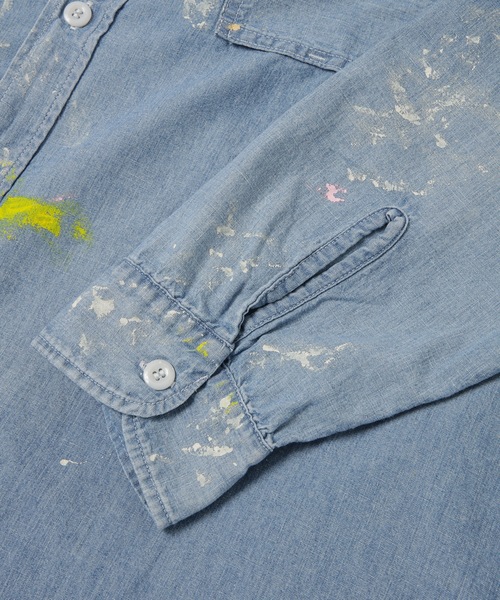BOW WOW（バウワウ）の「STATE PRISON CHAM BRAY SHIRTS（シャツ/ブラウス・メンズ・インディゴブルー・XL/L）」の4枚目の写真