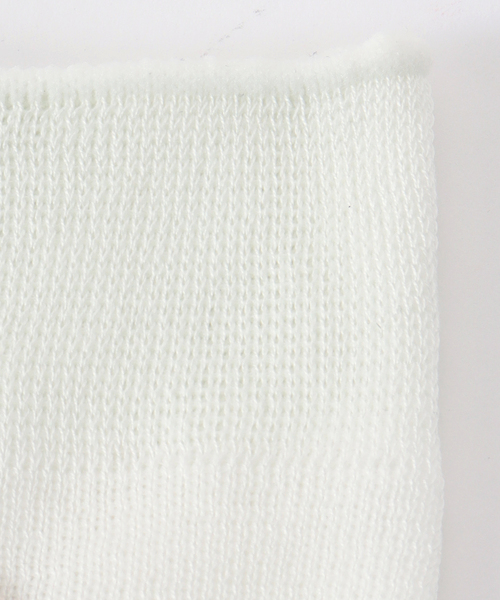 IENA（イエナ）の「babaco/ババコ Cotton Fine Ribbed Socks ソックス BA02-BN60（ソックス/靴下・レディース・ホワイト/カーキ・FREE）」の4枚目の写真