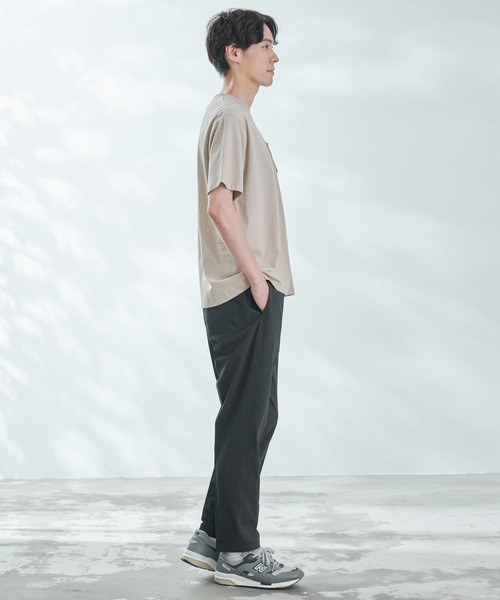 Arnold Palmer（アーノルドパーマー）の「シェア パーマーチェックリブ ポケット Tシャツ（Tシャツ/カットソー・レディース・ライトベージュ/ホワイト/ネイビー・LL/L/M/S/XS）」の13枚目の写真