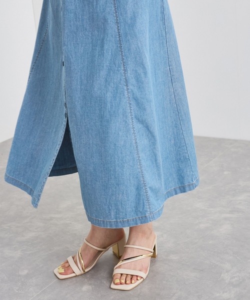 VIS(ビス)の「バルーンスリーブデニムワンピース(ワンピース・レディース・サックスブルー/ブルー・FREE)」の15枚目の写真