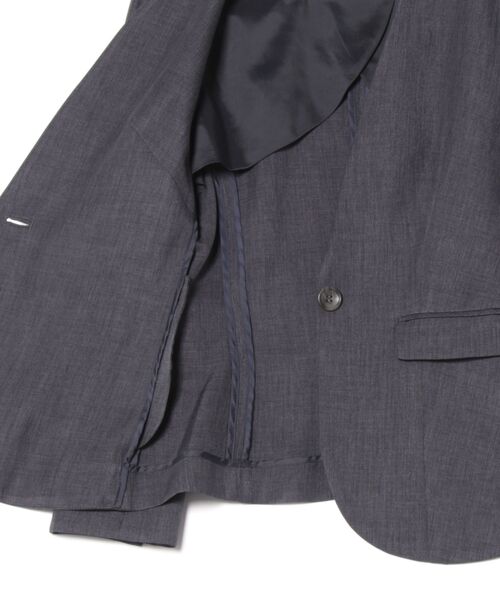 m.f.editorial(エムエフエディトリアル)の「【ストレッチ ウォッシャブル】m.f.エディトリアルレディース カラーレスジャケット 紺(セットアップ可能)(スーツジャケット・レディース・ネイビー・S/MEDIUM/LARGE/X-LARGE)」の2枚目の写真