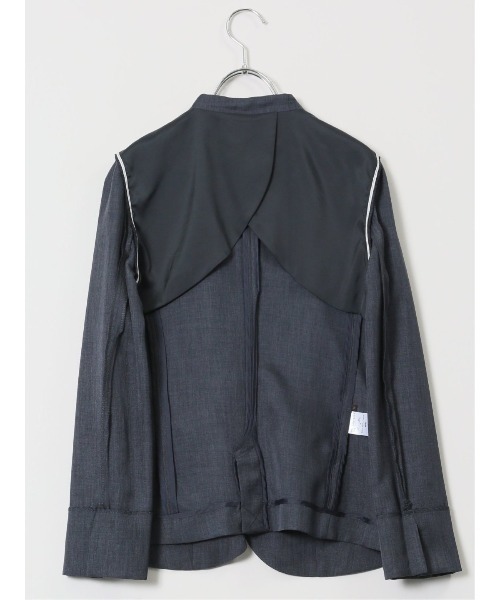 m.f.editorial(エムエフエディトリアル)の「【ストレッチ ウォッシャブル】m.f.エディトリアル レディース カラーレス ジャケット 紺 (セットアップ可能)(スーツジャケット・レディース・ネイビー・S/MEDIUM/LARGE/X-LARGE)」の15枚目の写真