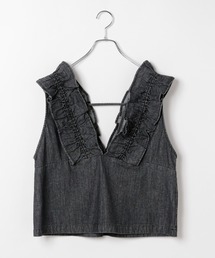 LEPSIM | デニムフリルベスト　288159(ベスト)
