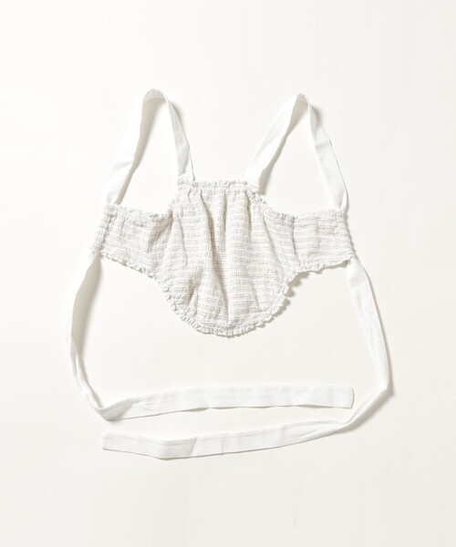 Ray BEAMS(レイビームス)の「ELINA LEBESSI / MINI TIED SMOKED TOP(キャミソール・レディース・オフホワイト・SMALL)」の6枚目の写真