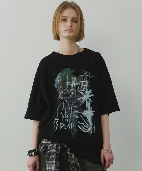 AIVER（アイバー）の「AIVER　スクリブルS/S TEE（Tシャツ/カットソー・メンズ・ブラック/チャコールグレー/アッシュグレー・SMALL/MEDIUM/LARGE）」の17枚目の写真