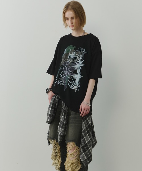 AIVER（アイバー）の「AIVER　スクリブルS/S TEE（Tシャツ/カットソー・メンズ・ブラック/チャコールグレー/アッシュグレー・SMALL/MEDIUM/LARGE）」の14枚目の写真