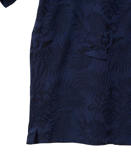 HYSTERIC GLAMOUR(ヒステリックグラマー)の「TROPIC HYSTERIC柄 アロハシャツ(シャツ/ブラウス・メンズ・ネイビー/ブラック系その他・SMALL/MEDIUM/LARGE/X-LARGE)」の5枚目の写真