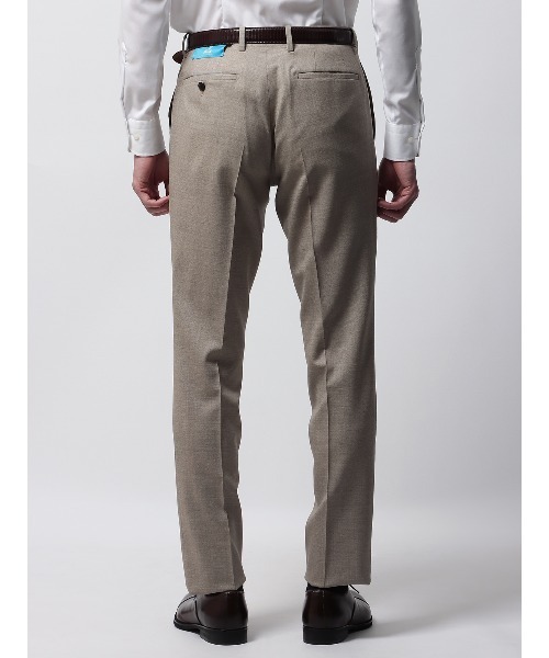 SUIT SQUARE（スーツスクエア）の「テーパードパンツ CANONICO SUPERSONIC 無地（スーツパンツ・メンズ・ベージュ系/ネイビー系・3L/LL/L/M/S）」の7枚目の写真