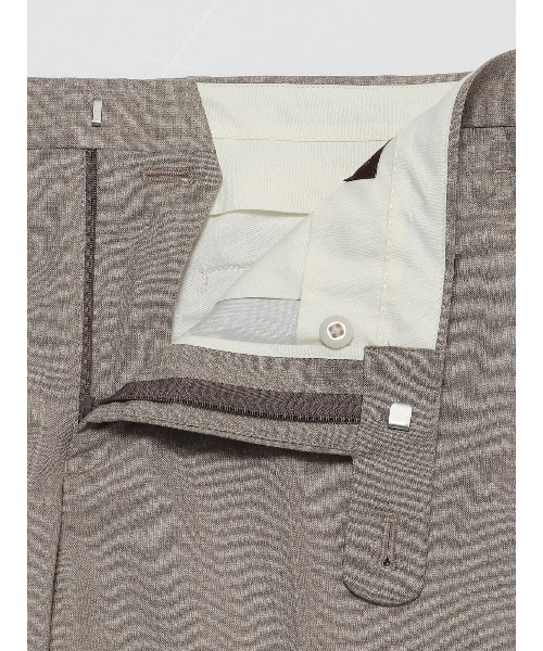 SUIT SQUARE（スーツスクエア）の「テーパードパンツ CANONICO SUPERSONIC 無地（スーツパンツ・メンズ・ベージュ系/ネイビー系・3L/LL/L/M/S）」の10枚目の写真