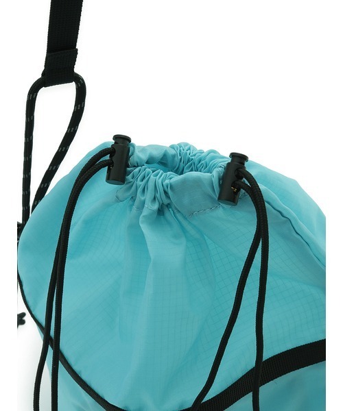 emmi（エミ）の「【USAGI限定カラー】パッカブルバッグパック（ショルダーバッグ・レディース・ライトグレー/ブラック/ブルー・FREE）」の9枚目の写真