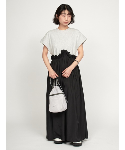 emmi（エミ）の「【USAGI限定カラー】パッカブルバッグパック（ショルダーバッグ・レディース・ライトグレー/ブラック/ブルー・FREE）」の17枚目の写真