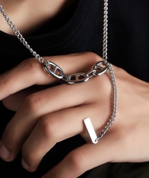 L LABEL（エルラベル）の「アンカーチェーン切替Yラインネックレス（ネックレス）」