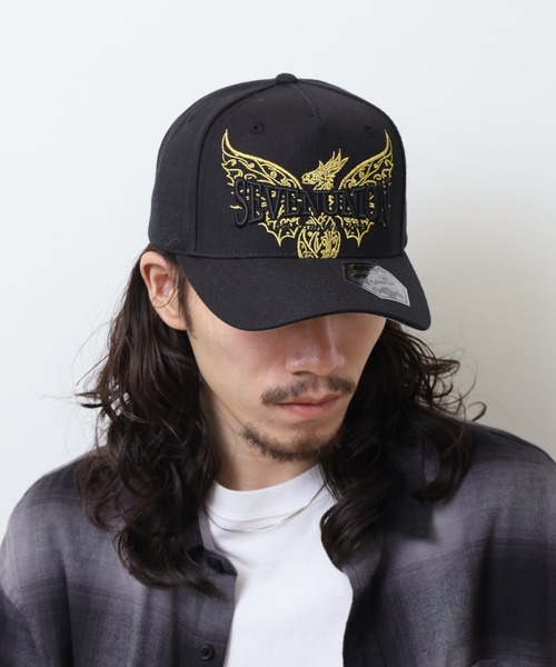 7Union（セブンユニオン）の「7UNION CELT DRAGON  ドラゴンゴールド刺繍5パネルキャップ（キャップ・メンズ・ブラック・FREE）」の14枚目の写真
