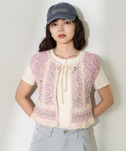 ⭐️土日限定価格⭐️プリーツプリーズ野菜柄ベスト極美品 土日