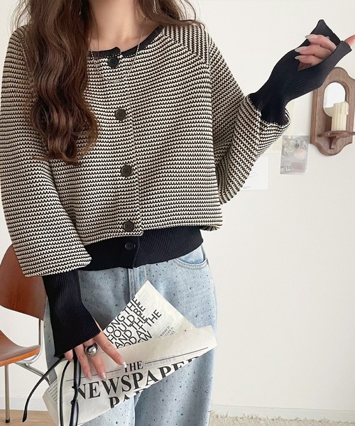 セール】抜け感と着回し力。前後2wayゆったりシルエットラグランニット