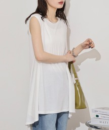 mitis（ミティス）の「mitis カノコ バックフレアタンク（タンクトップ）」