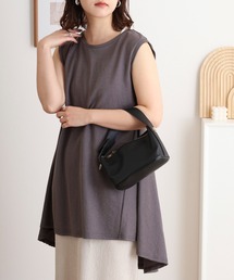 mitis（ミティス）の「mitis カノコ バックフレアタンク（タンクトップ）」