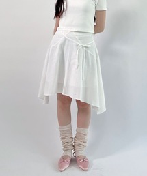 IRRE HEM FLARE SKIRT/イレヘムフレアスカート