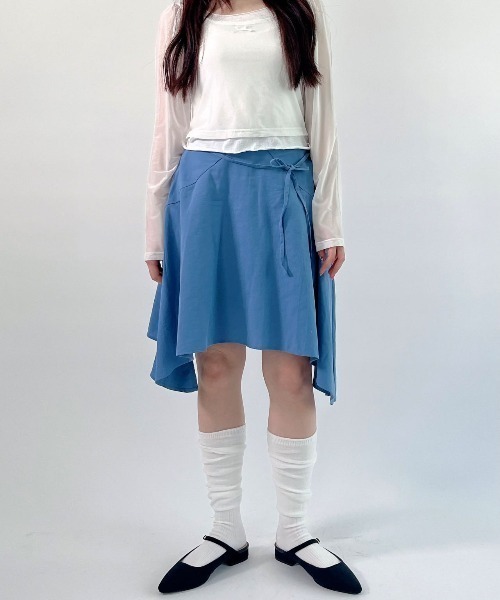 IRRE HEM FLARE SKIRT/イレヘムフレアスカート（スカート