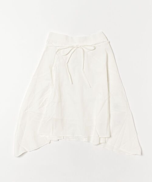 hugi(ハギ)の「IRRE HEM FLARE SKIRT/イレヘムフレアスカート(スカート・レディース・オフホワイト/サックスブルー・FREE)」の10枚目の写真